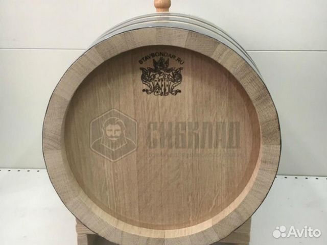 Бочка дубовая заливная, 20л (Средний обжиг) Ставб