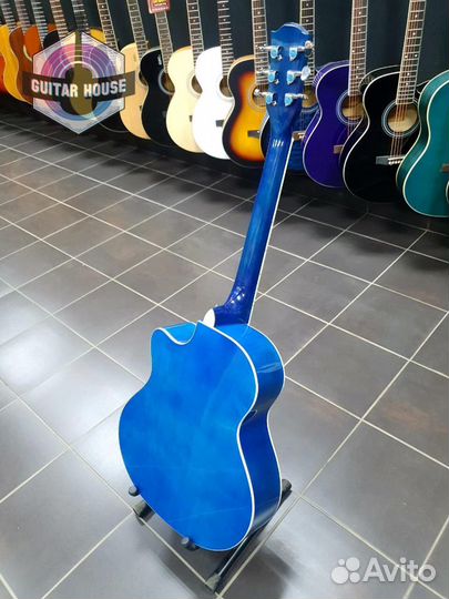 Акустическая гитара Новая Синяя
