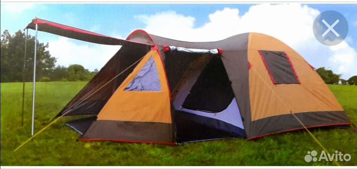 Палатка двуслойная с тамбуром 4х местная. 1916