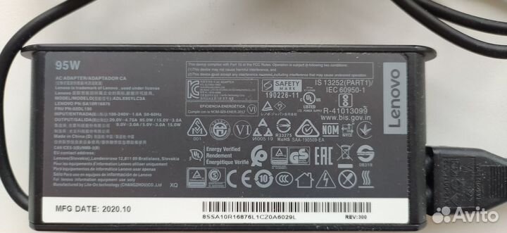 Блок питания Lenovo USB Type-C 95W