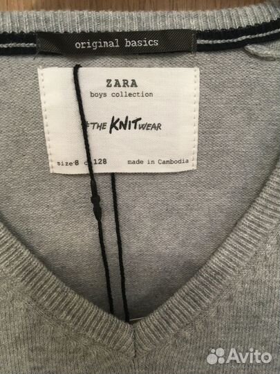 Свитер zara для мальчика 128 new