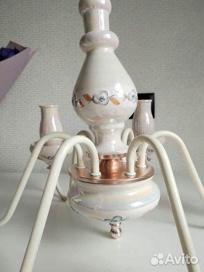 Люстра фарфоровая СССР