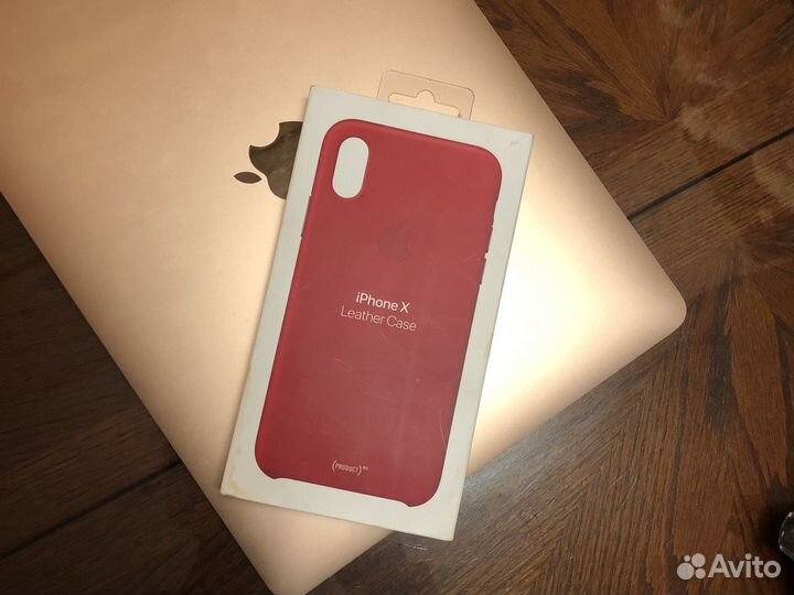iPhone X/XS Leather Case (product) red