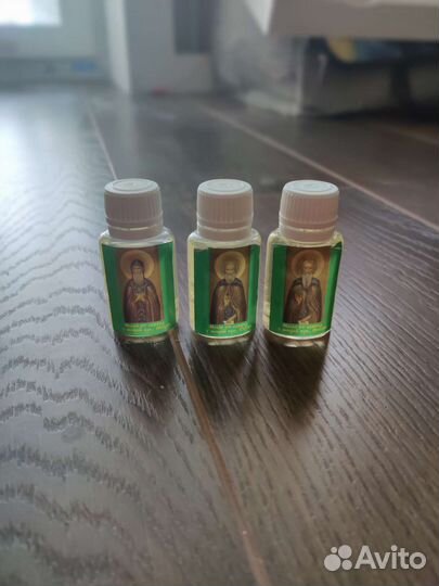 Набор масел от мощей Сергия, Никона и Михея