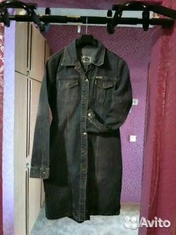 Джинсовый плащ