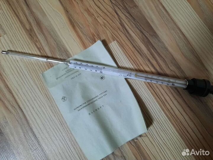 Термометр СССР стеклянный ртутный эл. контактный