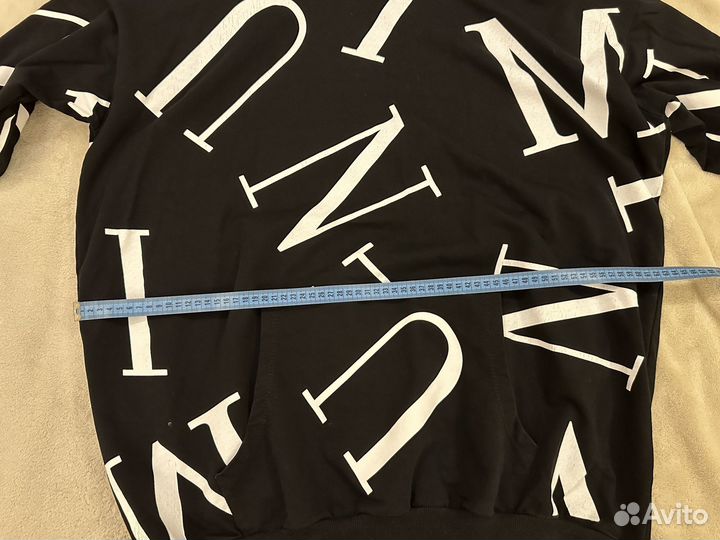 Черная Кофта худи с буквами