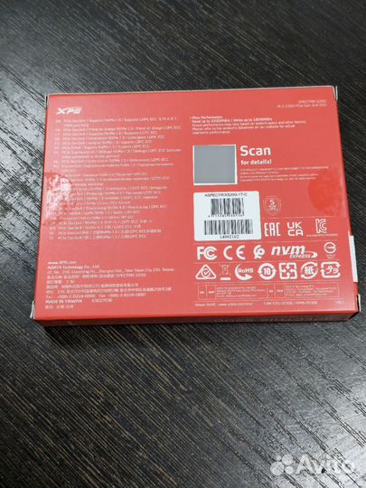 SSD adata spectrix S20G 1TB Новый
