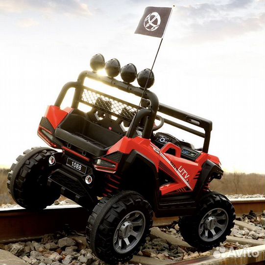 Детский электромобиль на двух человек