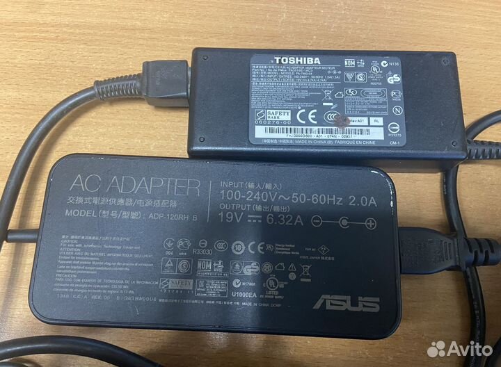 Блок питания для ноутбука asus, HP, Toshiba