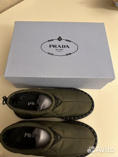 Нейлоновые дутики prada