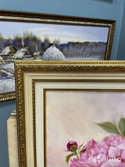 Картина маслом, цветы 