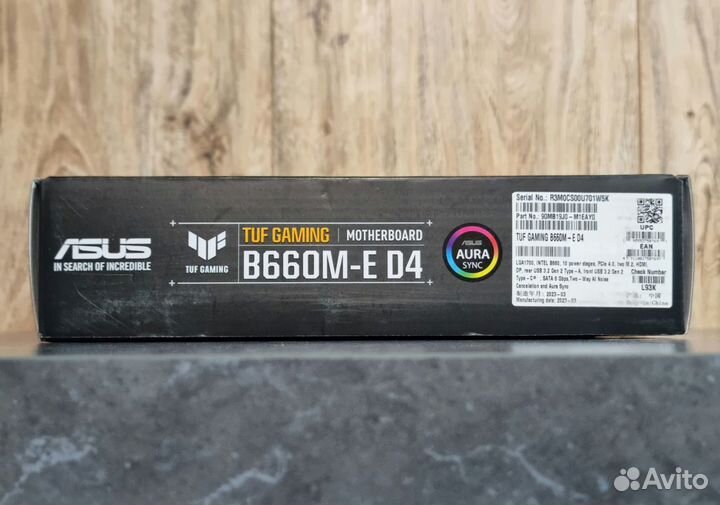 Материнская плата 1700 Asus TUF gaming B660M-E D4