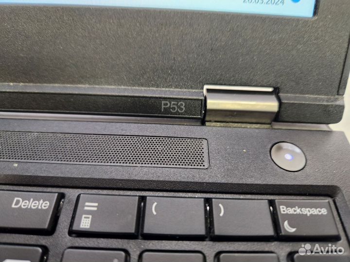 Ноутбук Lenovo p53 i7-9850/32Gb