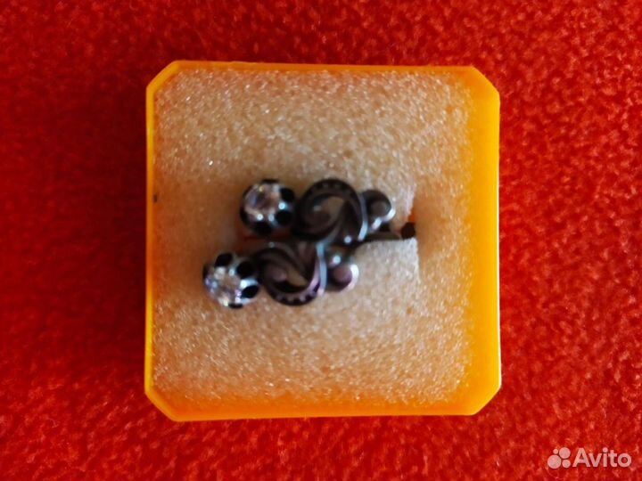 Серебряные серьги СССР