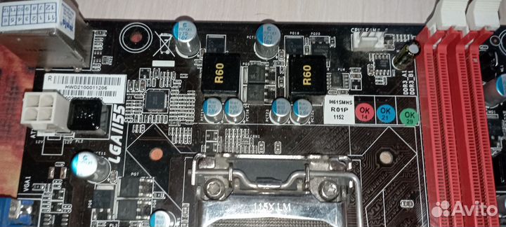 Материнская плата на 1155 сокете, H61MLV