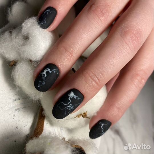 Маникюр с покрытием, наращивание