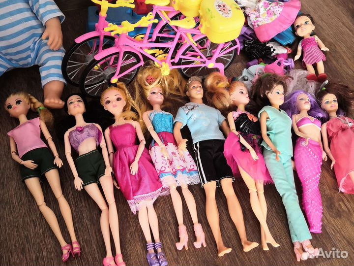 Пупсы, куклы, велосипеды