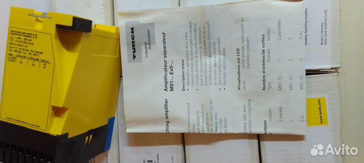 Turck MS1-22 Ex0-R усилитель/реле 2 канала