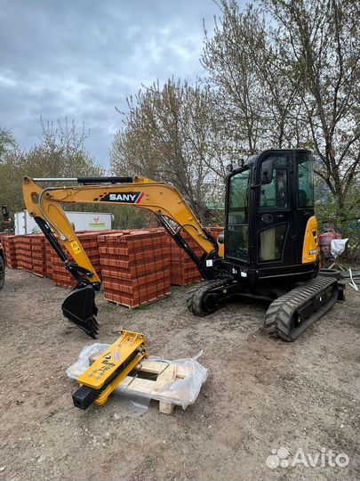Мини-экскаватор Sany в аренду