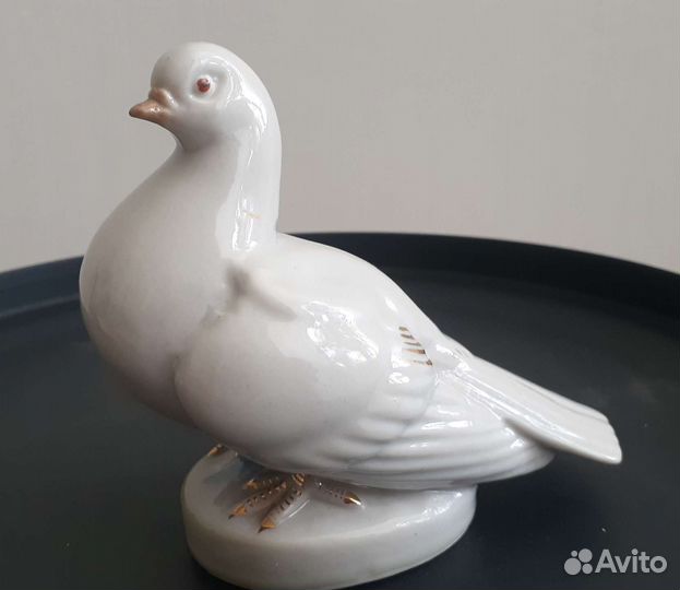 Статуэтка Голубь. Старая Гжель 1950-е гг Винтаж
