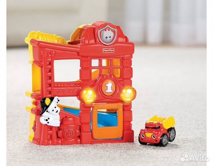 Пожарная станция fisher price с машиной