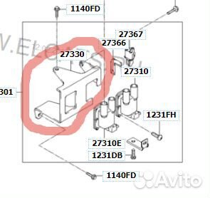 Кронштейн катушек зажигания Hyundai 27320-02100