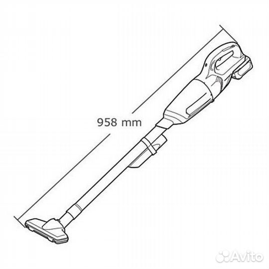 Аккумуляторный пылесос Makita CL106fdwy