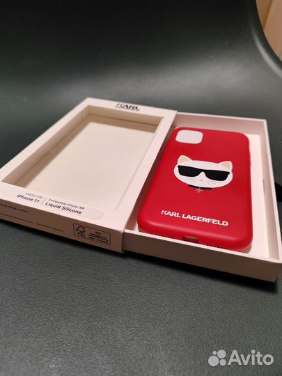 Чехол на iPhone 11 karl lagerfeld почти новый