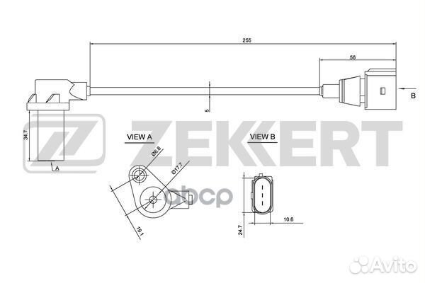 Датчик положения коленвала VW Touareg 04- Audi