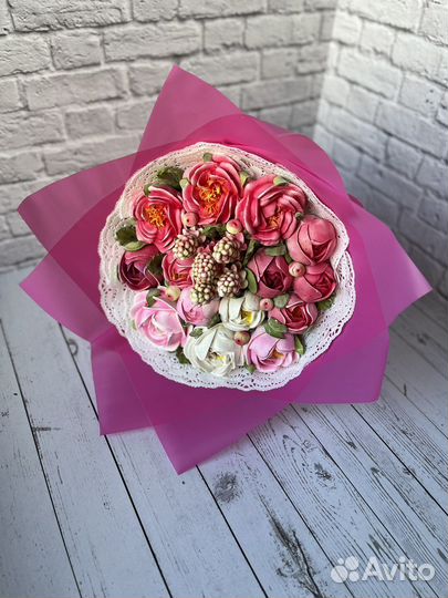 Съедобные букеты из зефира