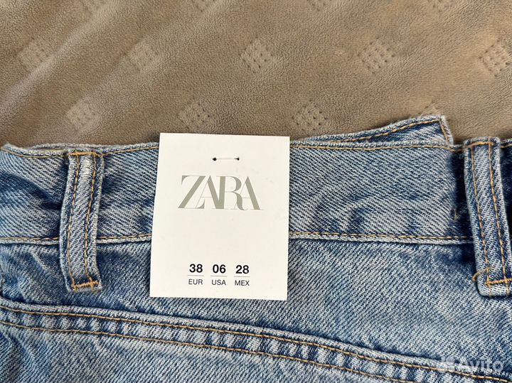 Джинсовые шорты zara 38