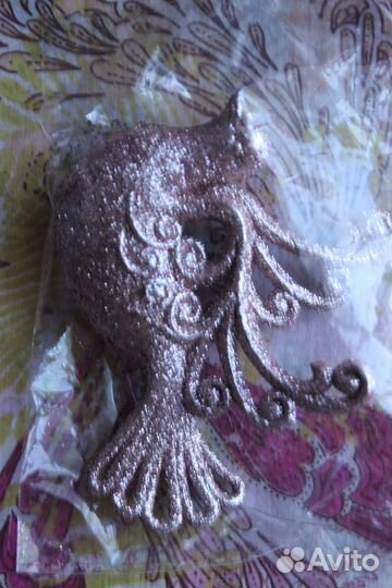 Новые новогодние украшения: совы, птичка, снежинки