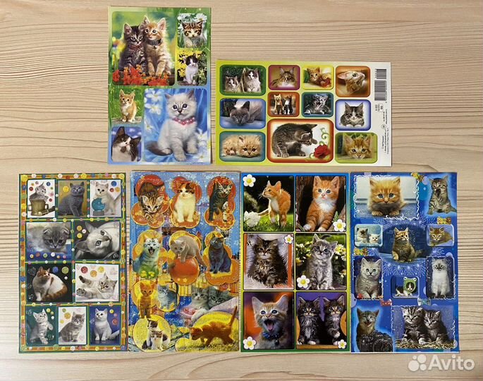 Наклейки (принцессы, барби, животные и др.)