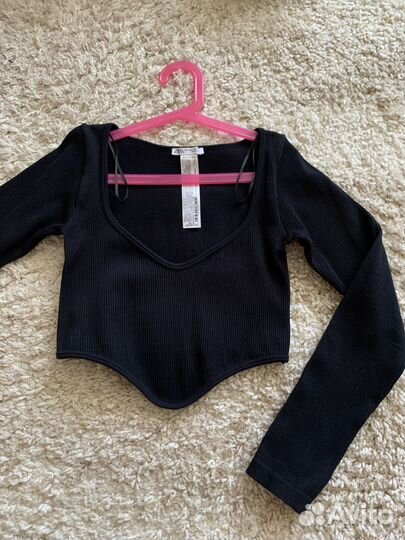 Лонгслив женский в рубчик zara, раз 40-44