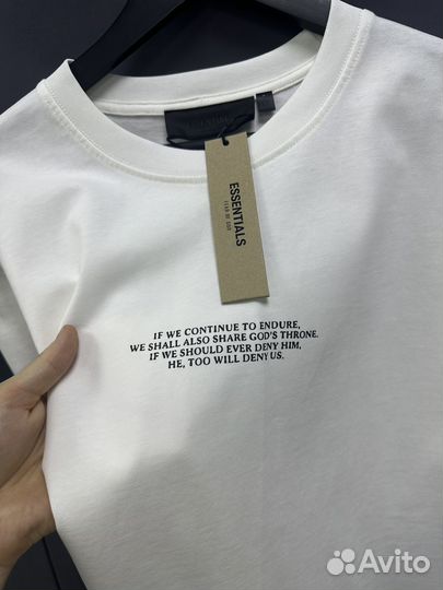 Футболка essentials fear of god oversize (новинка)