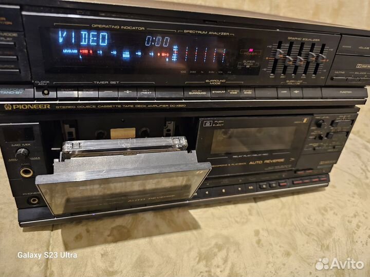 Двухкассетная дека с усилителем Pioneer DC-X620. Д