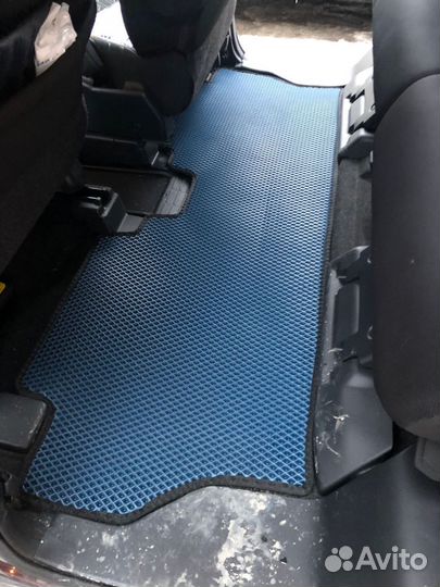 Коврики EVA 3Д на Танк серый+черный