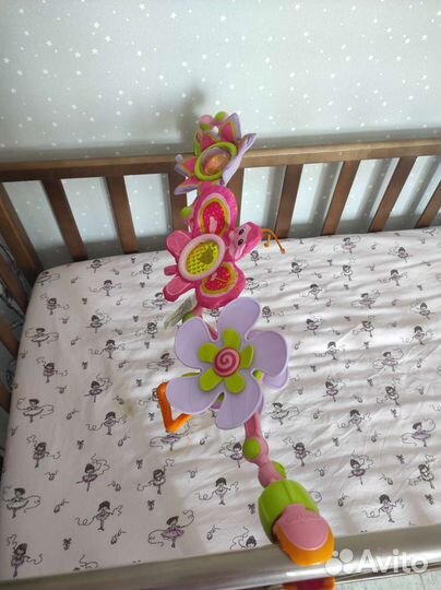 Детская кроватка с матрасом, дуга Tiny Love