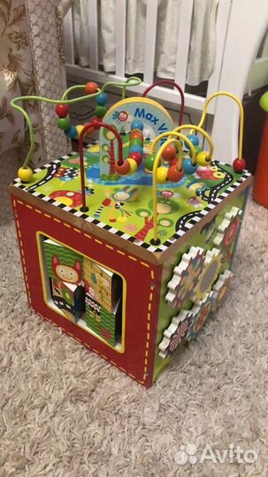 Развивающий деревянный куб maxville