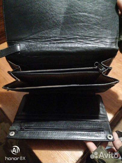 Барсетка мужская, кожаная с кодовым замком