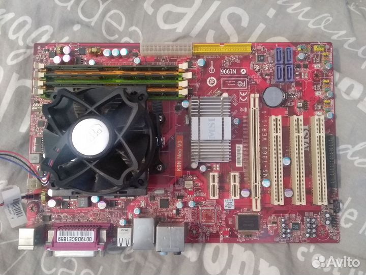 Материнка + процессор msi K9N Neo V3