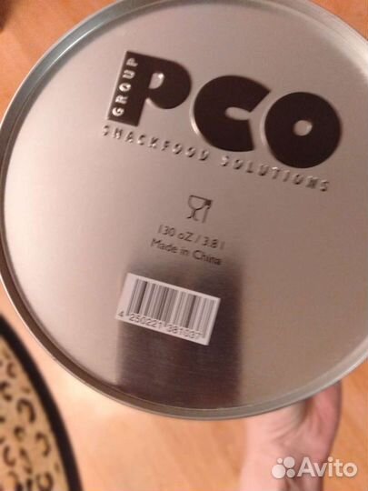 Жестяное ведро для попкорна