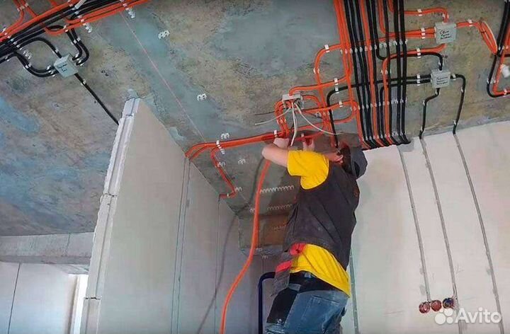 Электромонтаж. Штробление. Замена проводки