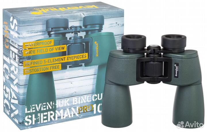 Бинокль Levenhuk Sherman PRO 10x50 Новый