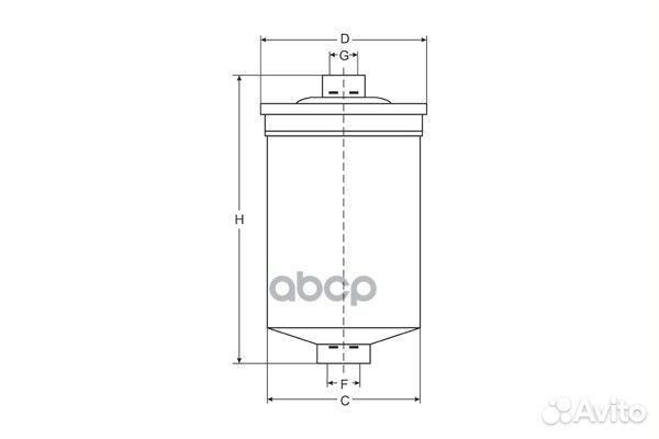 Фильтр топливный ваз 2110 (инж.) SCT ST330 ST330