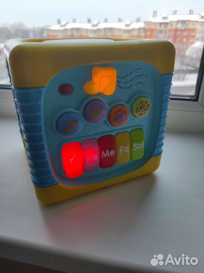 Развивающий Кубик Baby go свет, музыка