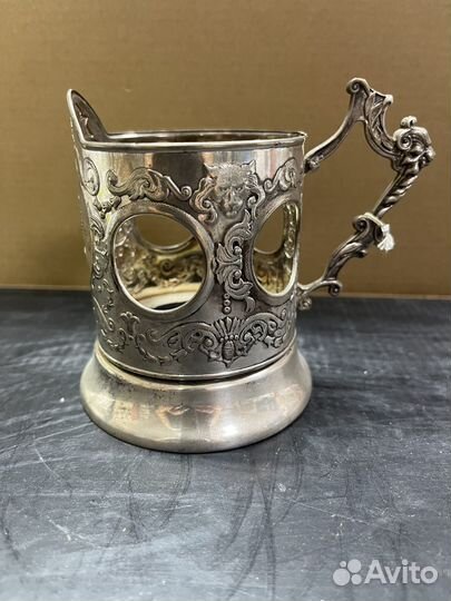 Подстаканник серебро 925 новый пломба 211 гр