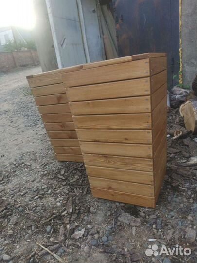 Кашпо горшки вазоны из дерева