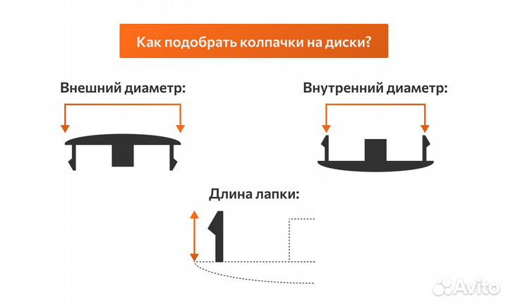 Комплект: колпак на ступицу Mercedes AMG 60 мм 4 ш